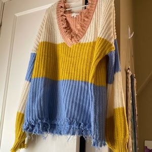 Blu Pepper Striped Sweater
